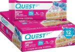 Quest Nutrition Birthday Cake Protein Bar, High Protein, Low Carb Keto Friendly, 12 Count