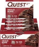 Quest Nutrition Chocolate Brownie Protein Bar, High Protein, Low Carb, Keto Friendly, 12 Count