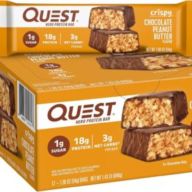 Quest Nutrition Chocolate Peanut Butter Hero Bar, 12 Count