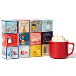 Thoughtfully Gourmet, 12 Days of Christmas Hot Chocolate Gift Set, Flavours Include Rocky Road, Cookies Butter, Pumpkin Pie & More, Set of 12