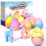 Unicorn Hatching Rainbow Eggs for Kids - 6 Pack Unicorn Gifts for Boys & Girls, Birthday Easter Basket Stuffers Gift Ideas for Kids 3+ Year Old - Girl Gifts for Ages 3 4 5 6 7 8