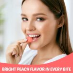 AMOS Peelerz Peach Lollies - Peelable Confectionery, Gluten-Free & Fat-Free Snack Sweets with Real Fruit Juice, 240g Box (Approx. 10 Packs) - Bulk Candy Snack for Parties, Christmas, Kids & Adults - Image 6