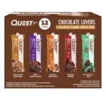 Quest Nutrition Protein Bar, Chocolate Lovers Variety Pack, 5 Flavors, High Protein Bars, Low Carb Bars, Gluten Free, Soy Free, 2.1 oz Bar, 12 Count, Packaging May Vary