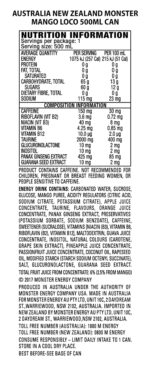 Monster Energy Drink Juice Mango Logo 24 x 500ml - Image 5